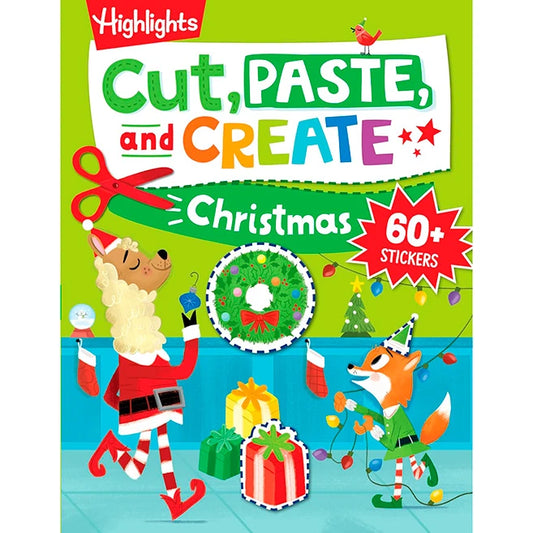 Highlights Cut Paste and Create Christmas - Best for Ages 3 to 10 - US 0392