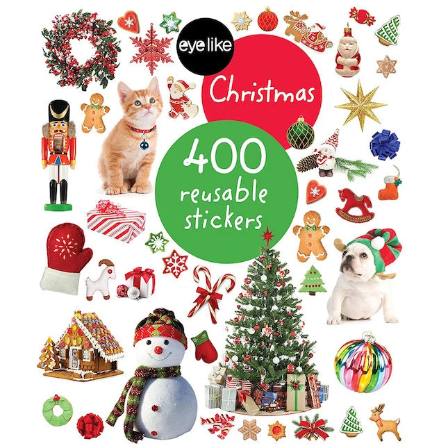 Eyelike Reusable Sticker Book - Christmas - Best for Ages 3 to 5 - US 1827