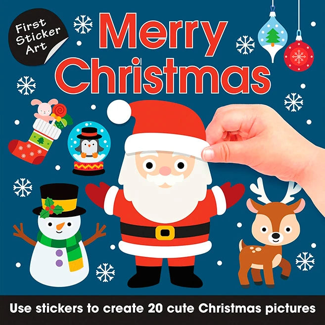 First Sticker Art - Merry Christmas - Best for Ages 3 to 6 - US 1396