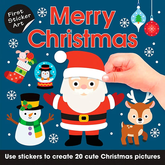 First Sticker Art - Merry Christmas - Best for Ages 3 to 6 - US 1396