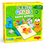 Logic! Games - Happy Worms - Best Brainteasers for Ages 5 to 9 - US 6016