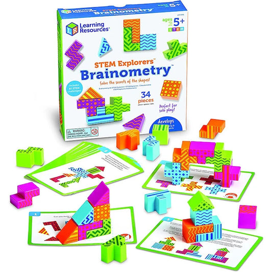 STEM Explorers Brainometry - Best Brainteasers for Ages 5 to 9 - US 3290