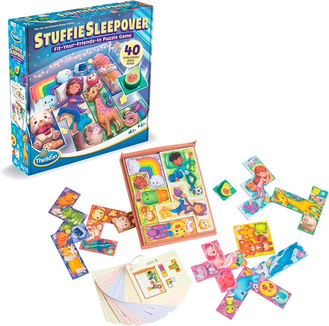 Think Fun Stuffie Sleepover - Best Brainteasers for Ages 5 to 11 - US 0699