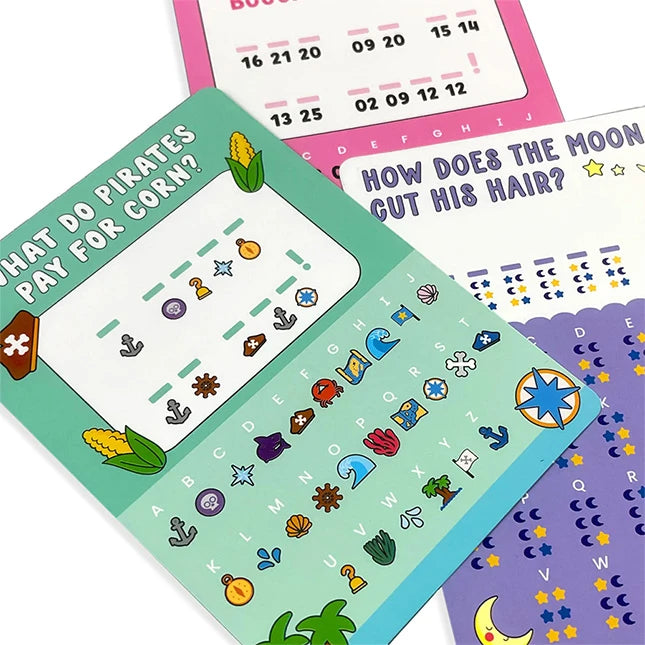 Joke Decoder Activity Cards - Best Brainteasers for Ages 6 to 11 - US 6171