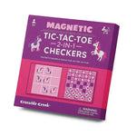 Magnetic Tic-Tac-Toe 2-in-1 Checkers - Unicorn - Best for Ages 5 to 9 - US 7494