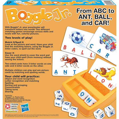 Boggle Jr. - Best Early Learning Toys for Ages 3 to 6 - Fat Brain Toys - US 1059