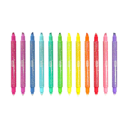 Make No Mistake - Glittery Erasable Markers Set of 12 - US 3119