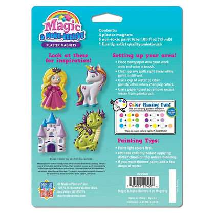 Magic &amp; Make Believe Plaster Magnets 4 Pack - Best for Ages 4 to 10 - US 5071