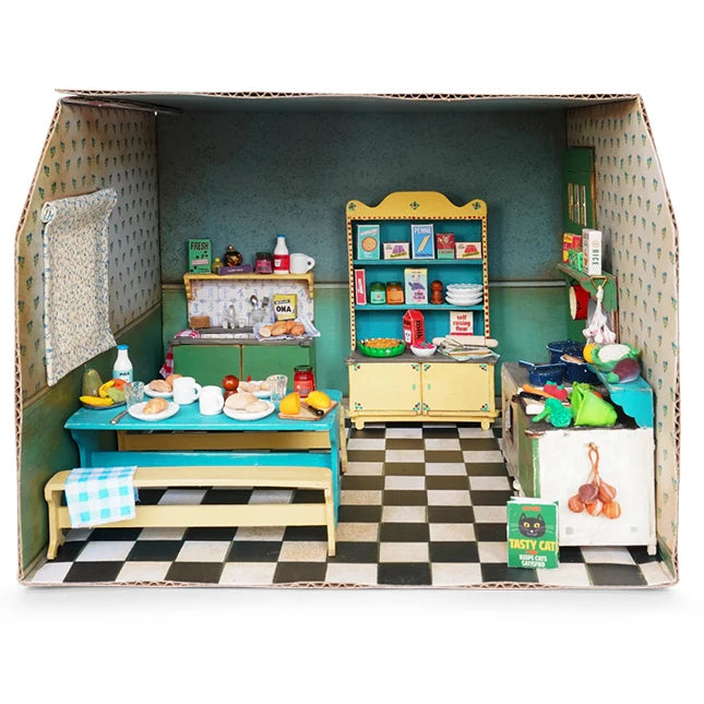 The Mouse Mansion Cardboard Room - Kitchen - Best for Ages 3 to 9 - US 0854