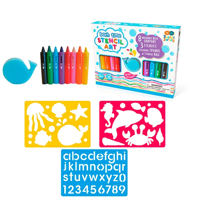 Bath Time Stencil Art Set - Best Arts &amp; Crafts for Ages 3 to 6 - US 7679