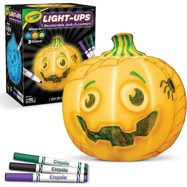 Crayola Light-Ups - Recolorable Jack-O-Lantern - Best for Ages 4 to 9 - US 0384