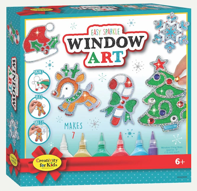 Holiday Easy Sparkle Window Art - Best Arts &amp; Crafts for Ages 6 to 11 - US 0668