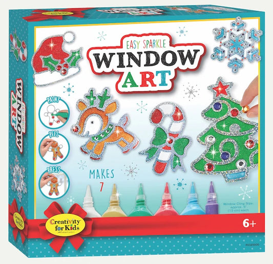 Holiday Easy Sparkle Window Art - Best Arts &amp; Crafts for Ages 6 to 11 - US 0668