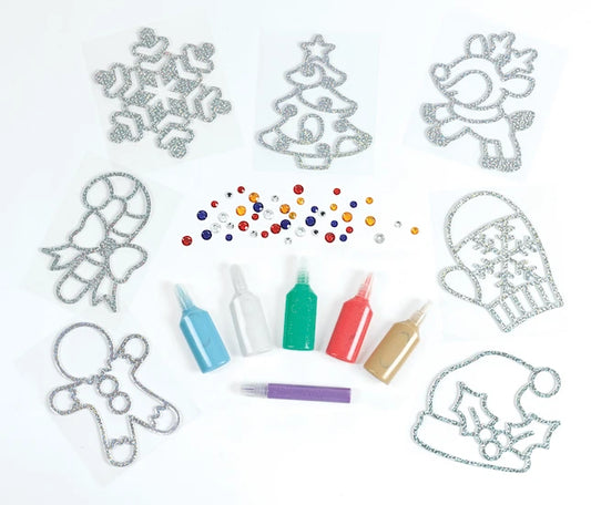 Holiday Easy Sparkle Window Art - Best Arts &amp; Crafts for Ages 6 to 11 - US 0668