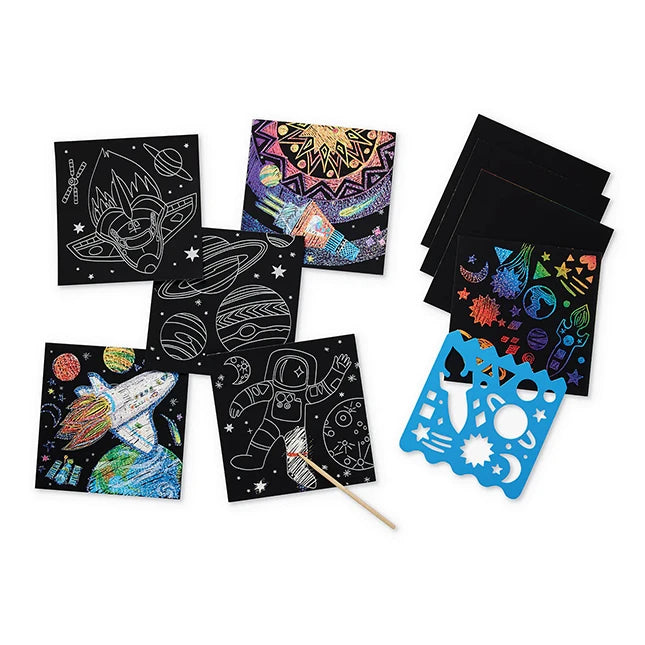 Sparkle Scratch Art - Galaxy - Best Arts &amp; Crafts for Ages 5 to 9 - US 7820