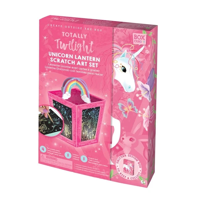 Box CanDIY Totally Twilight Unicorn Lantern Scratch Art Set - US 3014