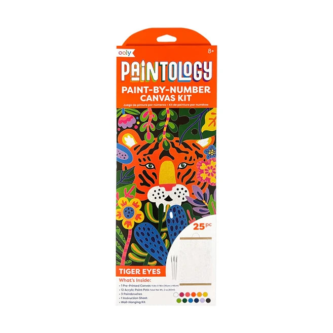 Paintology Paint By Number Canvas Kit - Tiger Eyes - US 6642