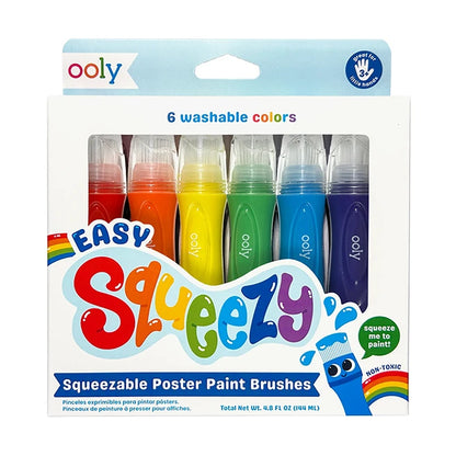 Easy Squeezy Squeezable Poster Paint Brushes - - Fat Brain Toys - US 5970
