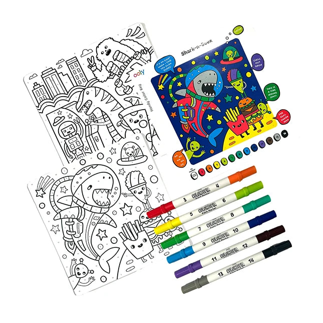 Colortopia Color By Number Kit - Epic Adventures - - Fat Brain Toys - US 9280