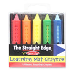 Write On-Wipe Off Learning Mat Crayons - Best for Ages 3 to 10 - US 7685