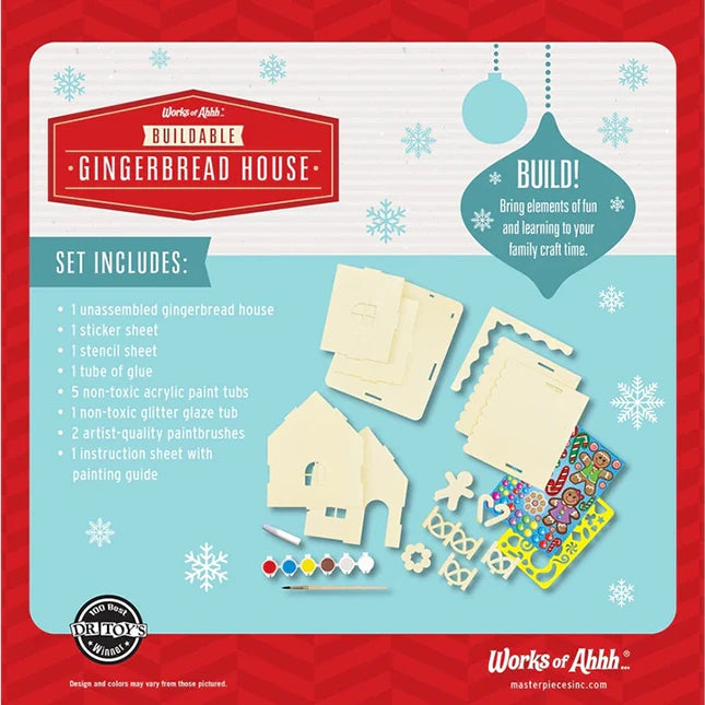 Works of Ahhh Buildable Gingerbread House Kit - Best for Ages 5 to 11 - US 5900