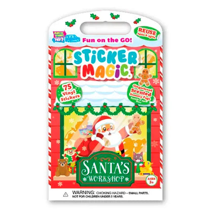 Fun on the Go Sticker Magic - Santa's Workshop - Best for Ages 3 to 10 - US 4611