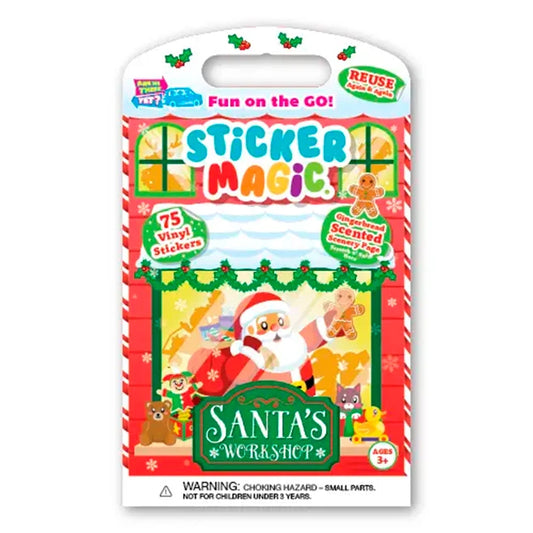 Fun on the Go Sticker Magic - Santa's Workshop - Best for Ages 3 to 10 - US 4611