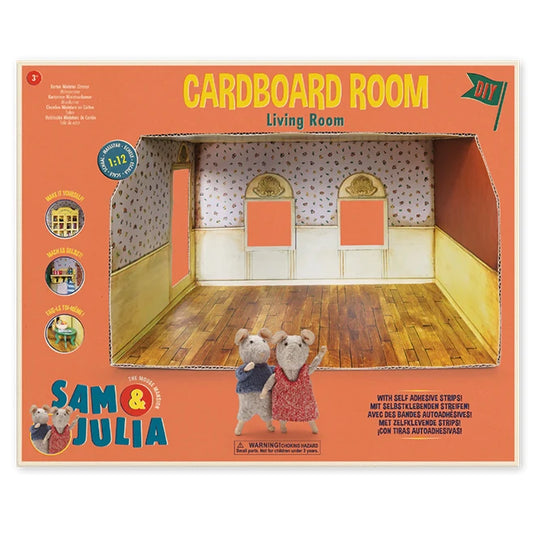 The Mouse Mansion Cardboard Room - Living Room - - Fat Brain Toys - US 4538