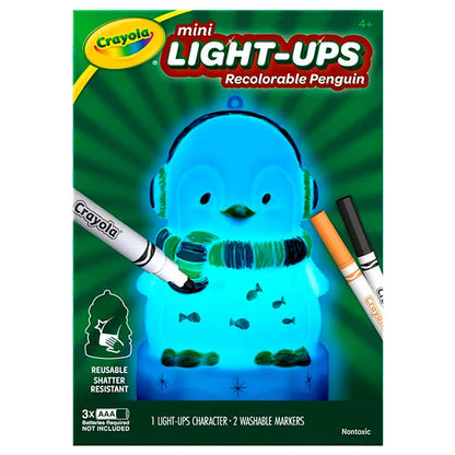 Crayola Light-Ups - Recolorable Mini Penguin - Best for Ages 4 to 8 - US 8713
