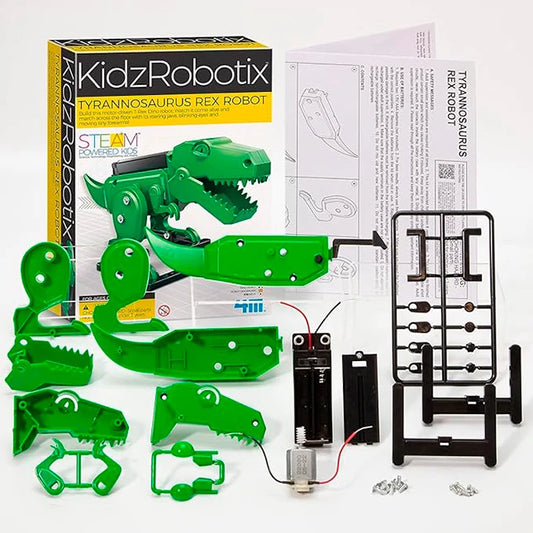 4M KidzRobotx Tyrannosaurus Rex Robot Kit - - Fat Brain Toys - US 0985