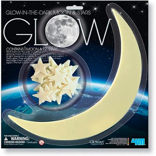 4M Glow in the Dark Moon &amp; Star Kit - - Fat Brain Toys - US 5088