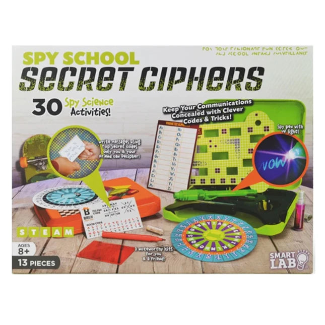 Smart Lab Spy School - Secret Ciphers - Best for Ages 8 to 12 - US 3881