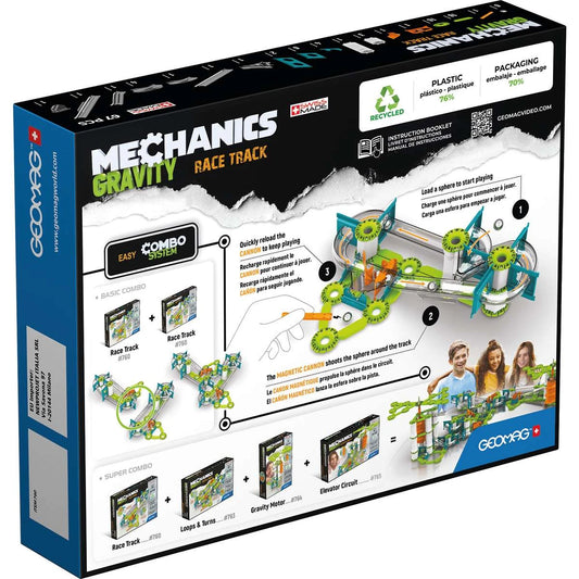 Geomag Mechanics Gravity Race Track - 67 pc - Best for Ages 8 to 9 - US 1600