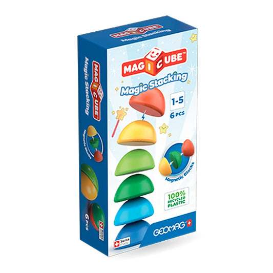 Geomag Magicube Magic Stacking - 6 pc - Best for Ages 1 to 5 - US 2238