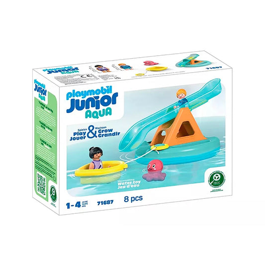Playmobil Junior Aqua - Water Seesaw with Boat - - Fat Brain Toys - US 3229