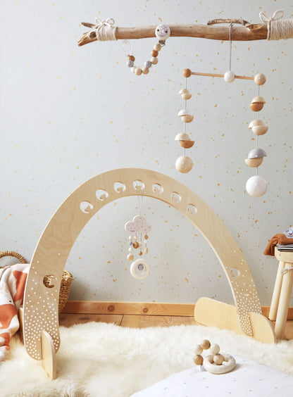 2pc Baby Gift Set - Natural Dots - - Fat Brain Toys - US 4612