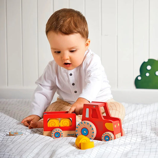 Farm Pull Along Tractor - Best Baby Toys &amp; Gifts for Ages 1 to 4 - US 4644
