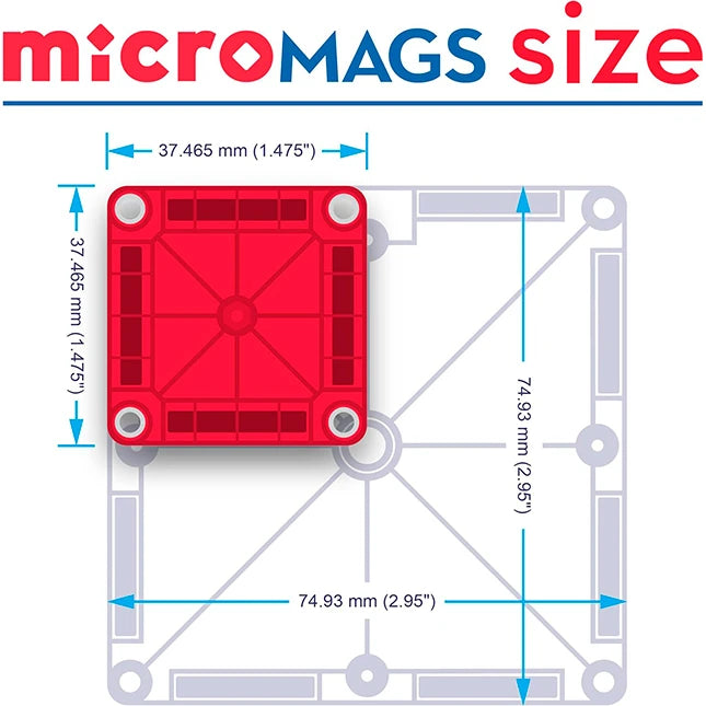 Magna-Tiles microMAGS Travel Set - Best for Ages 3 to 10 - US 8297
