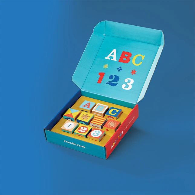 ABC - 123 Wood Blocks - Best Building &amp; Construction for Ages 2 to 4 - US 4474