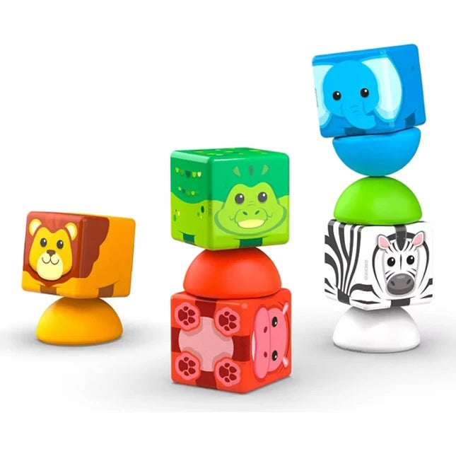 Geomag Magicube Blocks Stacking Safari - 10 pcs - Best for Ages 2 to 5 - US 9939