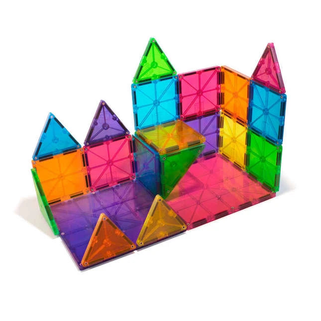 Magna-Tiles Clear Colors 32 pc Set - Best for Ages 4 to 9 - US 1497