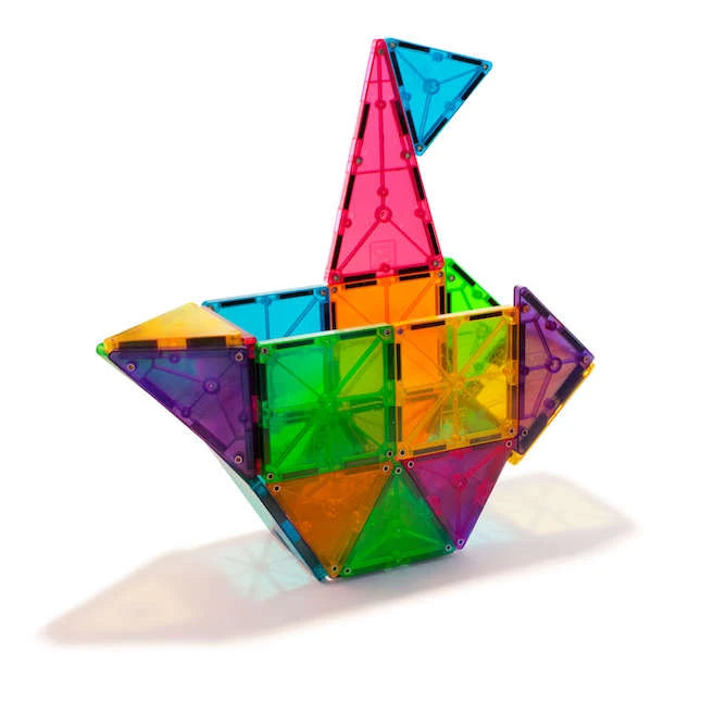 Magna-Tiles Clear Colors 32 pc Set - Best for Ages 4 to 9 - US 1497