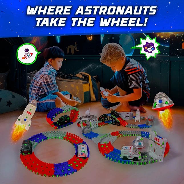 Lunar Loop NASA Space Tracks Playset 225 Pieces - - Fat Brain Toys - US 4979