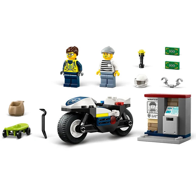 LEGO City - Police Motorcycle Chase - Best for Ages 4 to 7 - US 1942