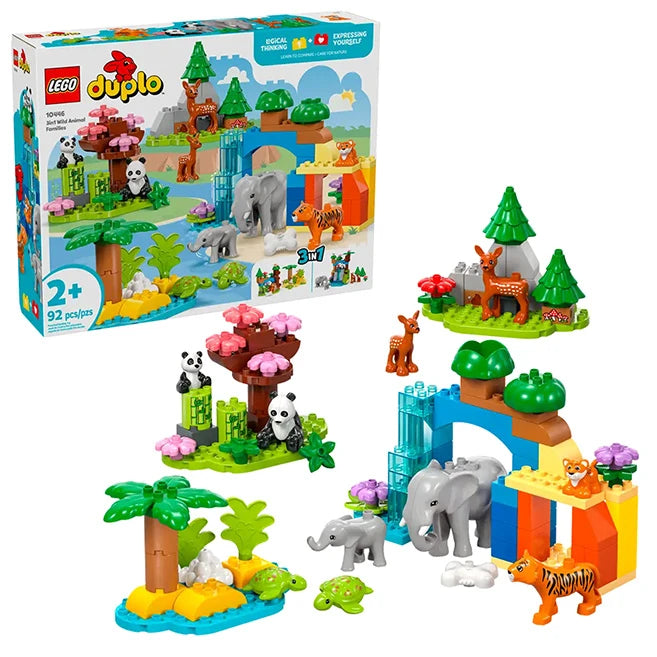 LEGO DUPLO - 3 in1 Wild Animal Families - Best for Ages 2 to 5 - US 3974