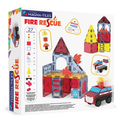 Magna-Tiles Fire Rescue - 27 pc - Best for Ages 3 to 8 - US 1194