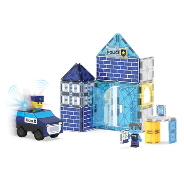 Magna-Tiles Police Station - 35 pc - Best for Ages 3 to 8 - US 8927