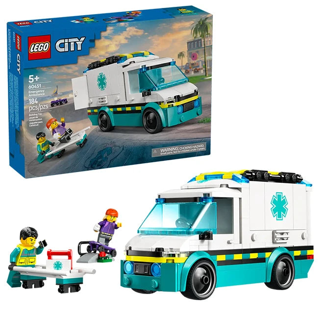 LEGO City - Emergency Ambulance - Best for Ages 5 to 8 - US 7430