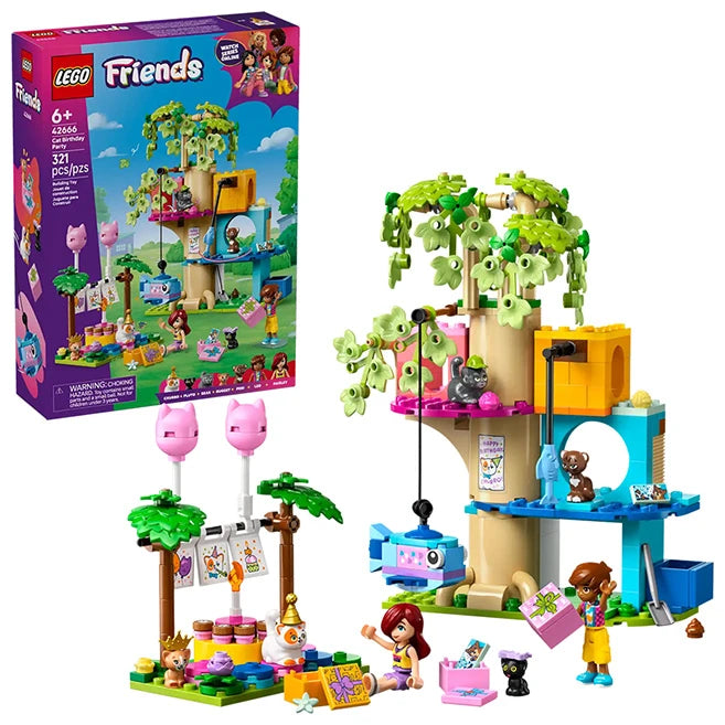 LEGO Friends - Cat Birthday Party &amp; Tree House - Best for Ages 6 to 10 - US 0706
